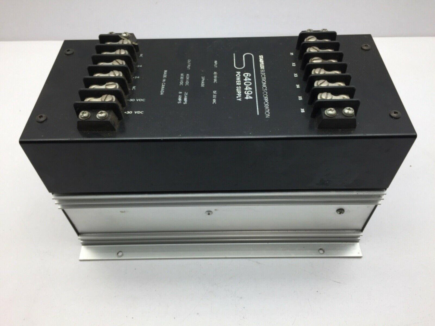 Stabylex Electronics Corporation 640494 Power Supply 3 Phase 19VAC 30VAC