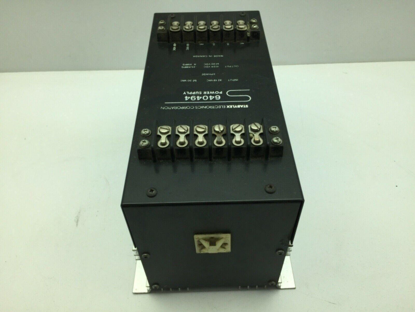 Stabylex Electronics Corporation 640494 Power Supply 3 Phase 19VAC 30VAC