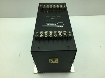 Stabylex Electronics Corporation 640494 Power Supply 3 Phase 19VAC 30VAC