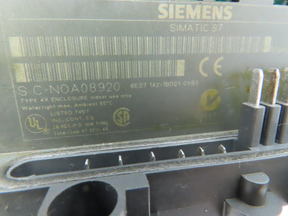 Siemens 6ES7 142-1BD21-0XB0  SIMATIC S7 ET 200X Basic Module BM142 4DOx 24VDC/2A