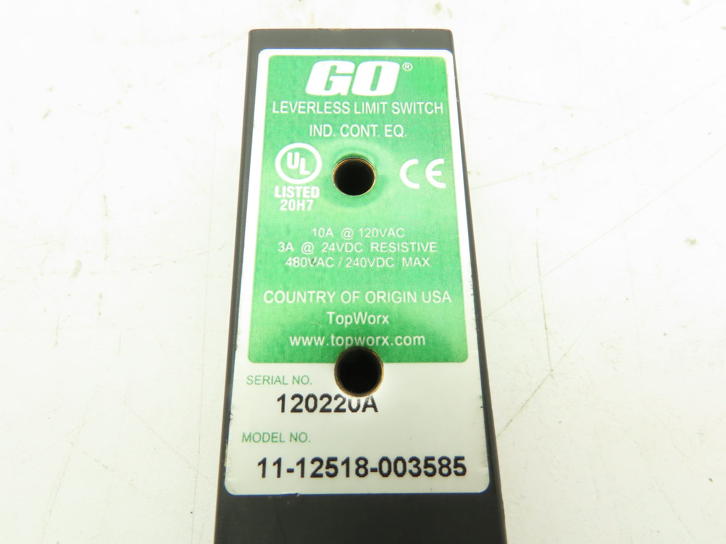 TopWorx 11-12518-003585 Go Leverless Limit Switch 120/480VAC  24/240VDC