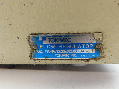 Tokimec DGFN-06-50-JA-S1 Hydraulic Flow Control Stack Valve