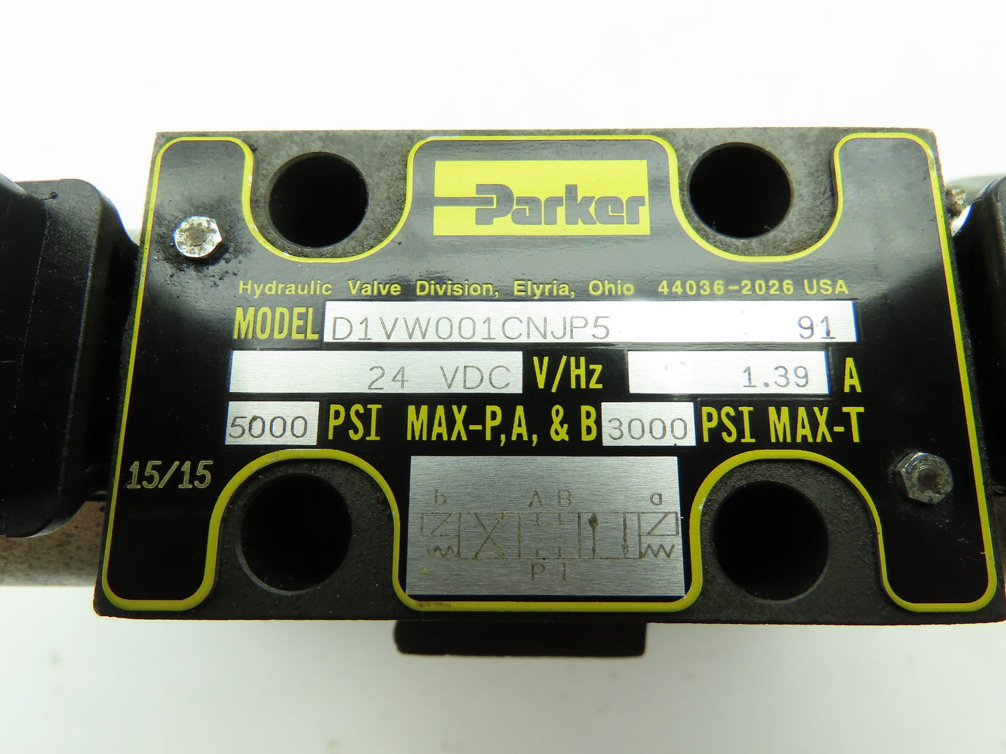 Hydrolux Parker WEH43P10A03CSBN Hydraulic Directional Control Solenoid Valve 24V