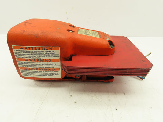Linemaster 511-B2A Hercules Foot Switch 20A 1HP 125-250VAC Heavy Pilot Duty