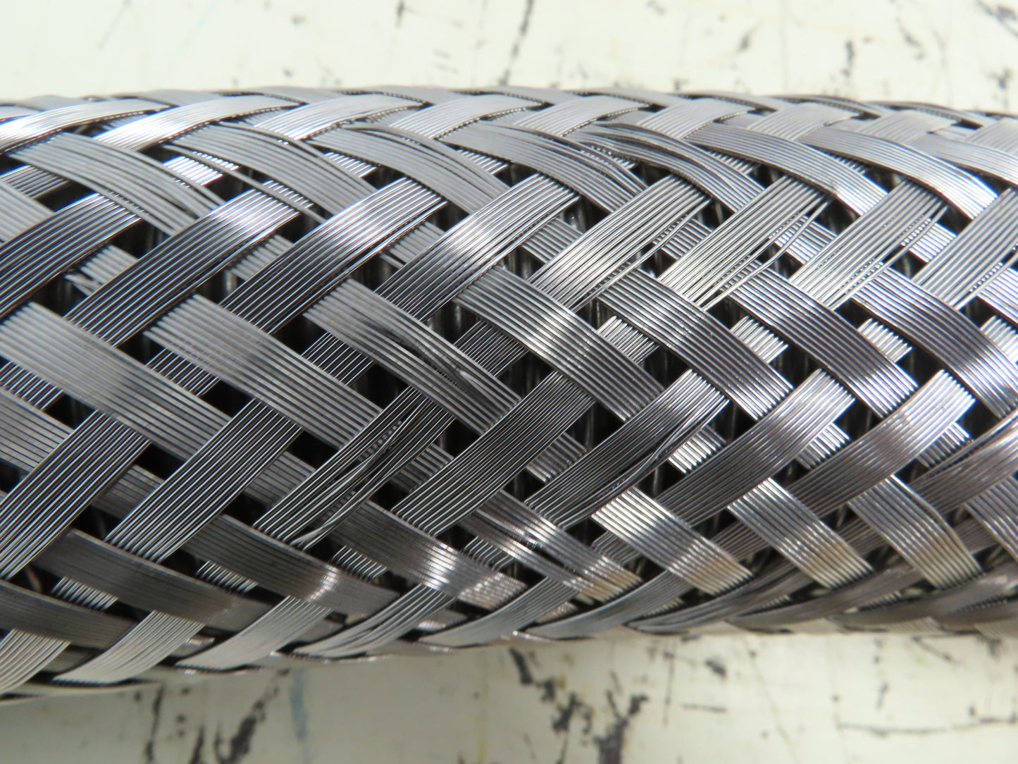Branham 2" x 48" Stainless 316L SS Braided Flex Hose 2" Flanged x 2" Cam Lock