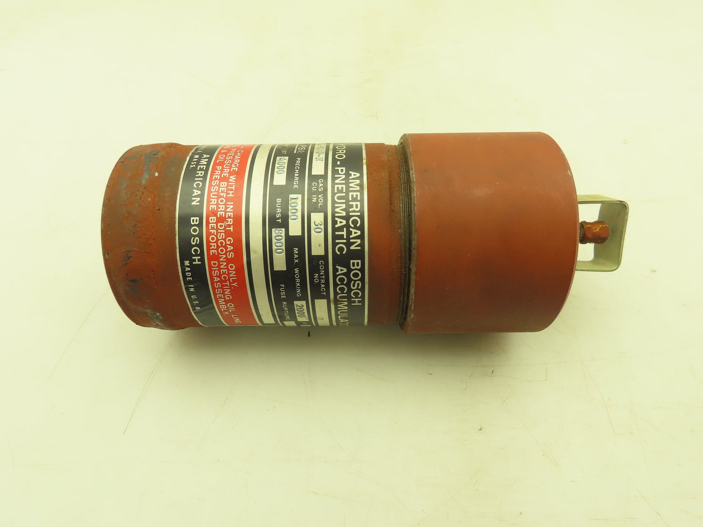 American Bosch ACA-30A-08P Hydro-Pneumatic Accumulator 2000 PSI Pressure Vessel