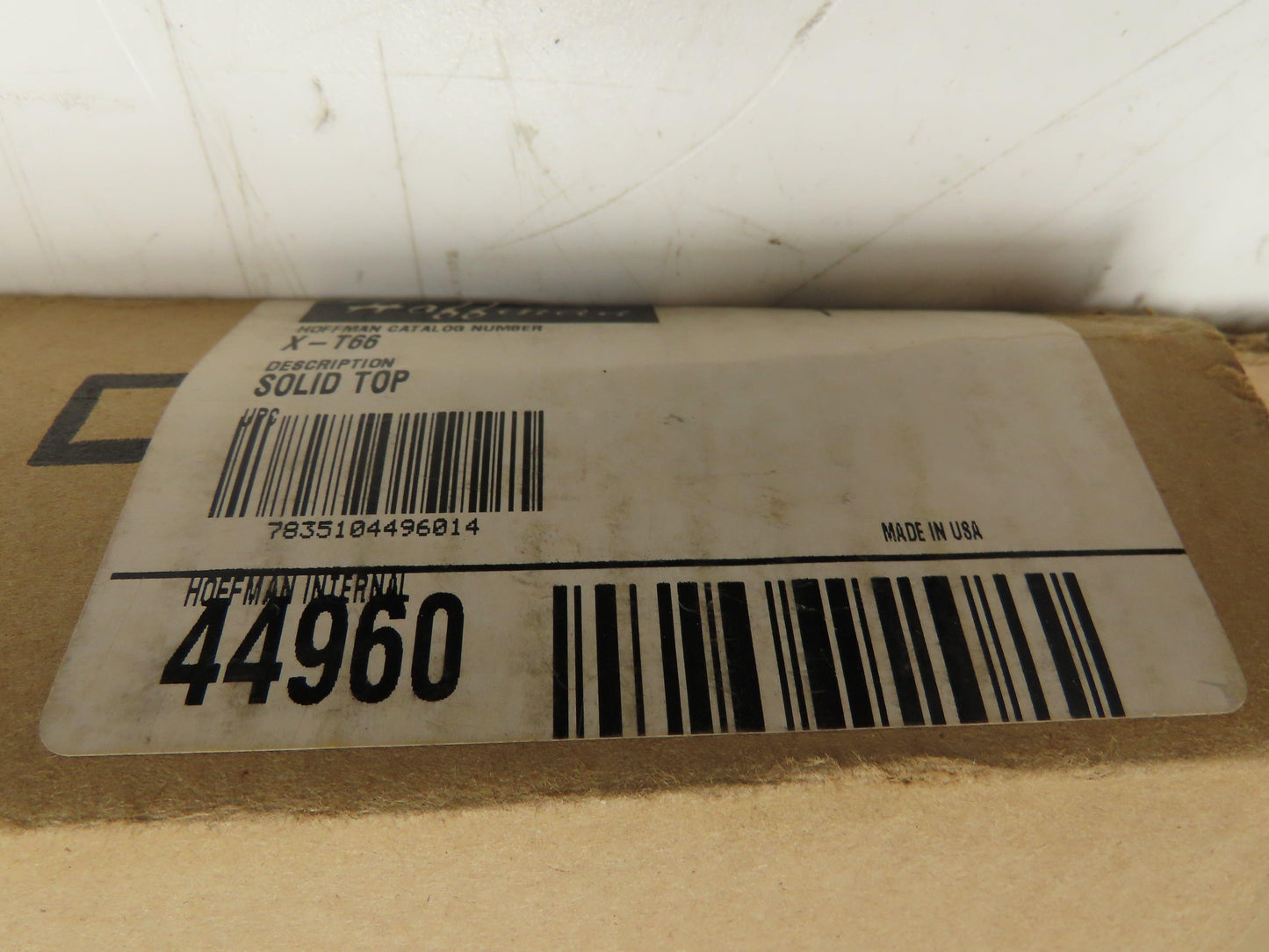 Hoffman X-T66 nVent Solid Top Steel Enclosure Panel 23.25x23.75" Gray