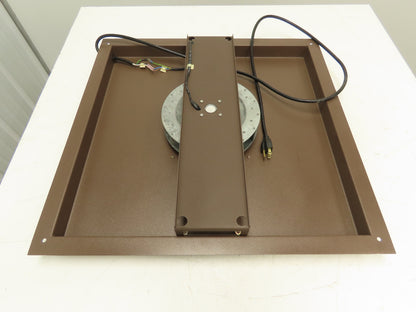 Hoffman Top Mount 9" Exhaust Fan for Steel Enclosure 24.25x25" Frame Brown 115V