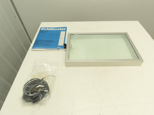 Rittal FT2760 Enclosure Plexiglass Hinged Access Viewing Window 14.75x23.5" Gray