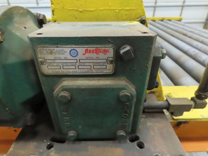 70"x 84" Chain Drive 2.5" Live Roller Pallet Conveyor 60"BF .5Hp 460V 65 FPM