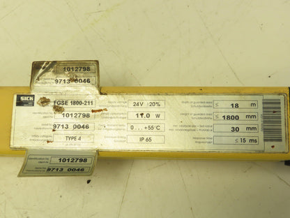Sick FGSE1800-211 Safety Light Curtain Receiver 1800mm 24V