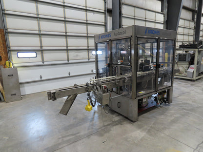 Krones Autocol K747-458 Labeler Machine 12-Bottle Auto Feed Adhesive Labeling
