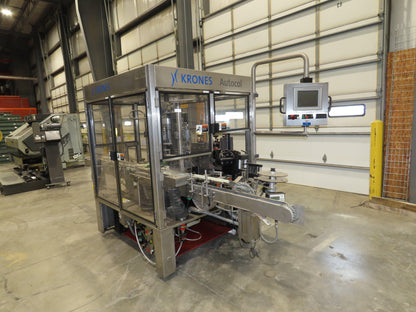 Krones Autocol K747-458 Labeler Machine 12-Bottle Auto Feed Adhesive Labeling