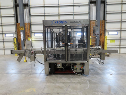Krones Autocol K747-458 Labeler Machine 12-Bottle Auto Feed Adhesive Labeling