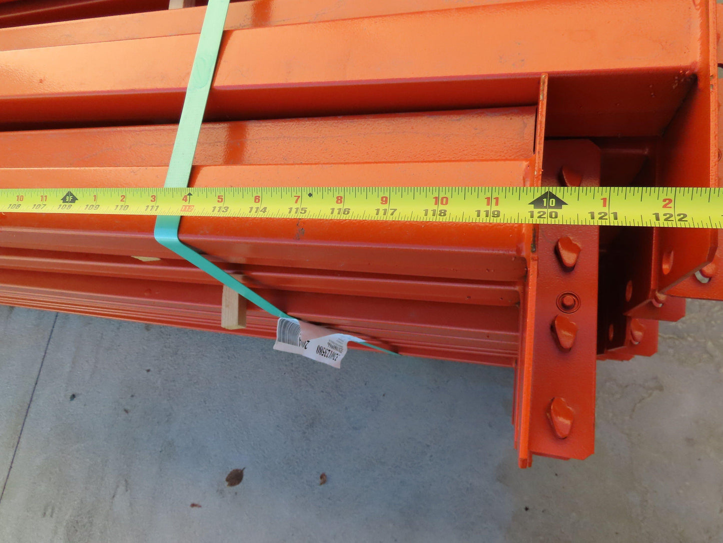 Interlake Teardrop Pallet Rack Racking Step Beam Crossmember 10' 120"x4" 3640 LB