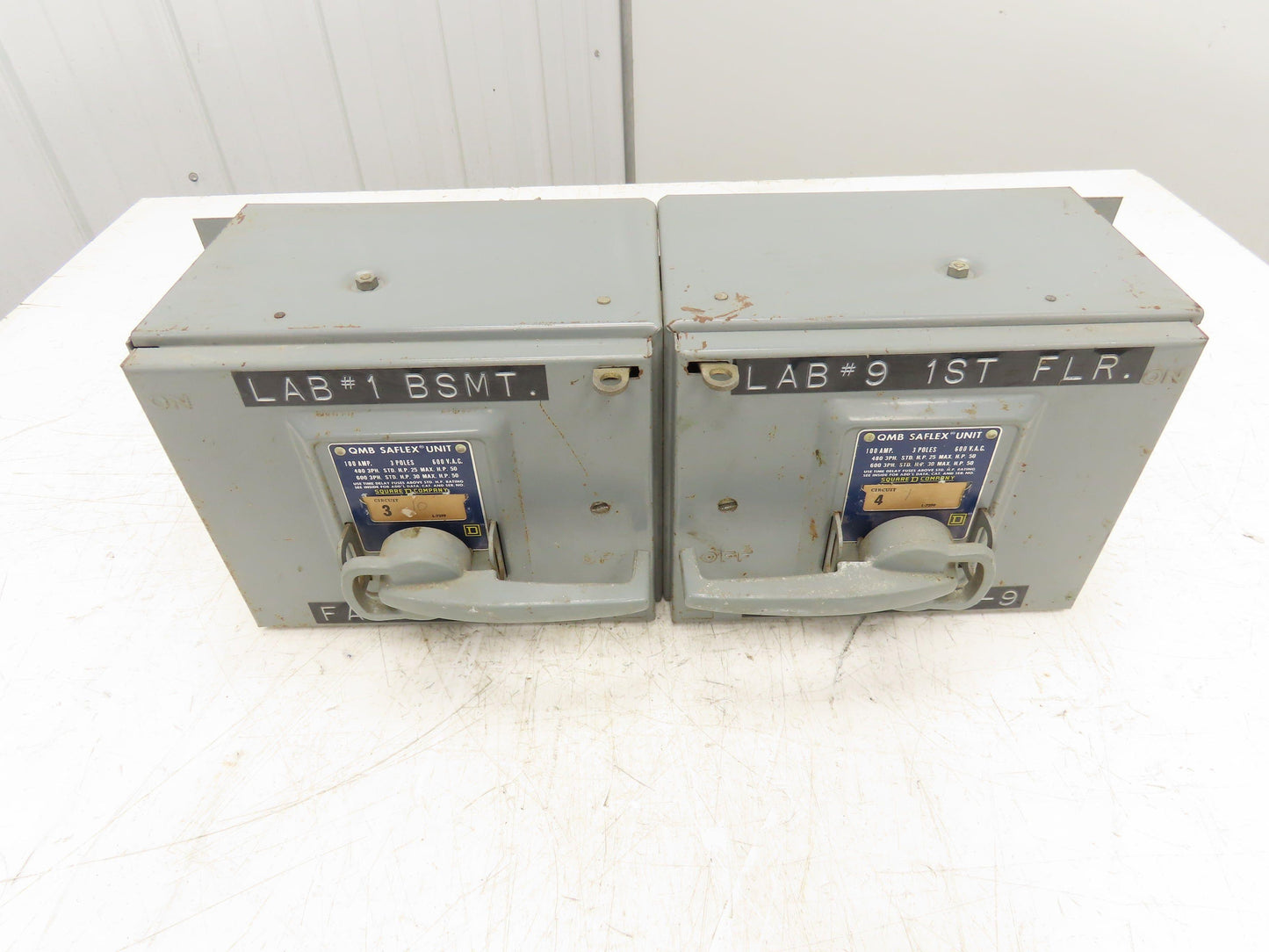 Square D QMB-3610-T Saflex Twin Fusible Panelboard Switch 100/100A 3P 600VAC
