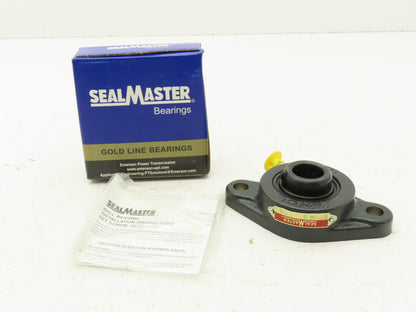 SealMaster SFT-14C 2 Bolt Flange Mount Ball Bearing Unit 7/8"Bore Cast Iron