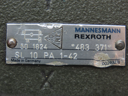 Rexroth SL 10 PA 1-42 Hydraulic Check Valve R900483371