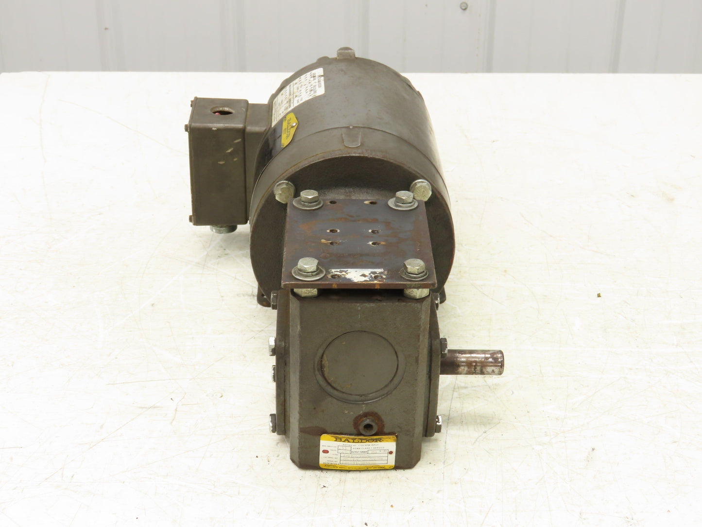 Baldor IDNM3538 Gearmotor .5Hp 230/460V 3PH 60:1 Reducer 29rpm LH 56C