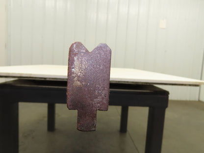 Press Brake Die 122" Long 90° V 7/16" W 1/4" D 1-3/4" H 1/2" Tang