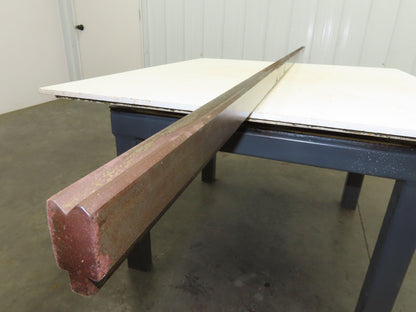 Press Brake Die 122" Long 90° V 7/16" W 1/4" D 1-3/4" H 1/2" Tang