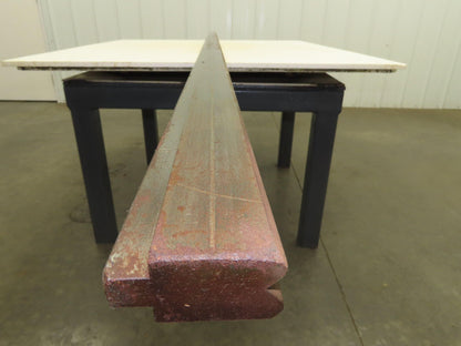 Press Brake Die 122" Long 90° V 7/16" W 1/4" D 1-3/4" H 1/2" Tang