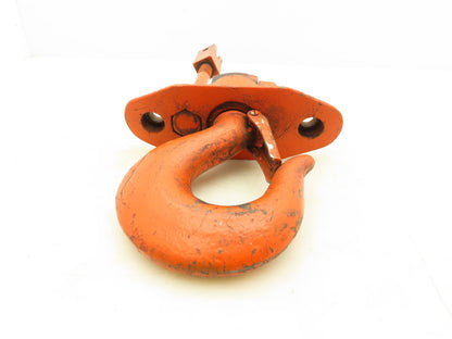 CM Lodestar 2 Ton Hoist Upper Rigid Hook Suspension Latch Hook Orange 627-710
