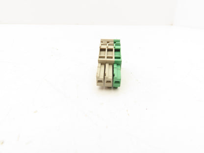 Weidmuller ZDT 2,5/2 PE Double Tier Terminal Block Cross Connector Lot of 18