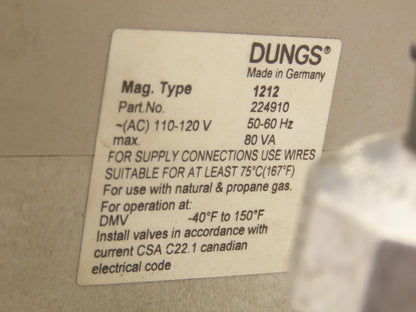 Dungs DMV-D 703/622 Dual Modular Safety Shutoff Valve 120V 1.5" NPT
