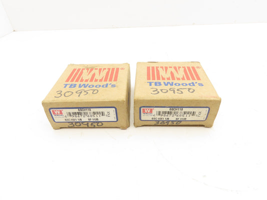 TB Woods 6SCH 1-1/8 Spacer Flange Coupling Hub 1-1/8" Bore Lot of 2