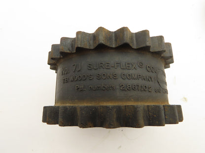 TB Woods 7SC35 Spacer Flange Coupling Sure-Flex 4 Sleeve Insert Set 1-5/8" Bore
