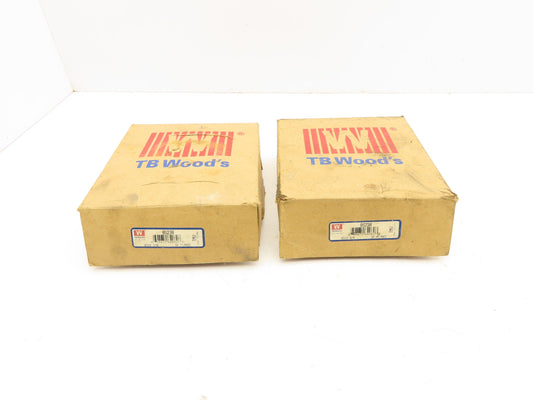 TB Woods 8S 2 3/8 Sure-Flex Flange Coupling 2-3/8" Keyed Bore Lot of 2