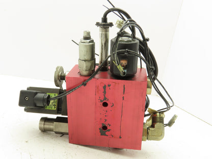 Wandfluh PI45-M40 Proportional Solenoid 24VDC Valve Manifold Raymond Forklift