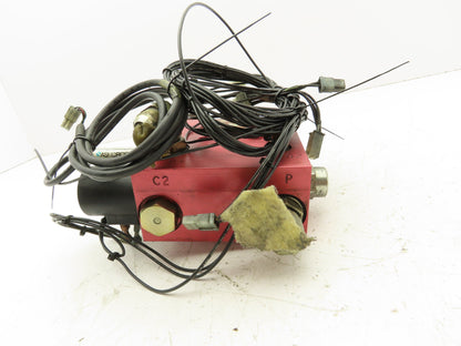 Wandfluh PI45-M40 Proportional Solenoid 24VDC Valve Manifold Raymond Forklift