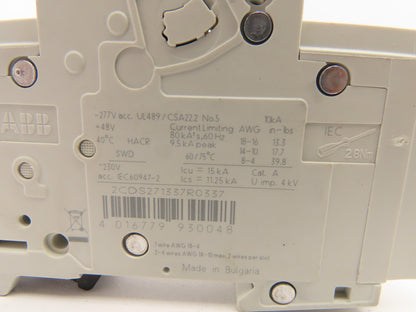 ABB E212323 Circuit Breaker 1 Pole 4A Lot of 6
