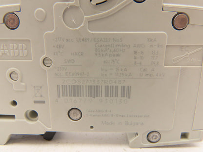 ABB E212323 Circuit Breaker 1 Pole 20A Lot of 5