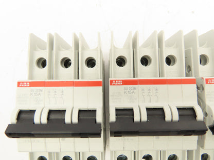 ABB K15A E212323 Circuit Breaker 3 Pole 15A Lot of 3