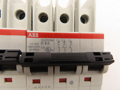 ABB E212323 Circuit Breaker 3 Pole 4A Lot of 2