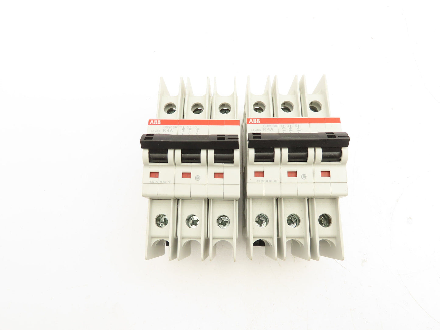 ABB E212323 Circuit Breaker 3 Pole 4A Lot of 2