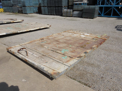 Rustic Sliding Barn Fire Door Vintage Paint Patina Metal over Wood 72"W x 10'H
