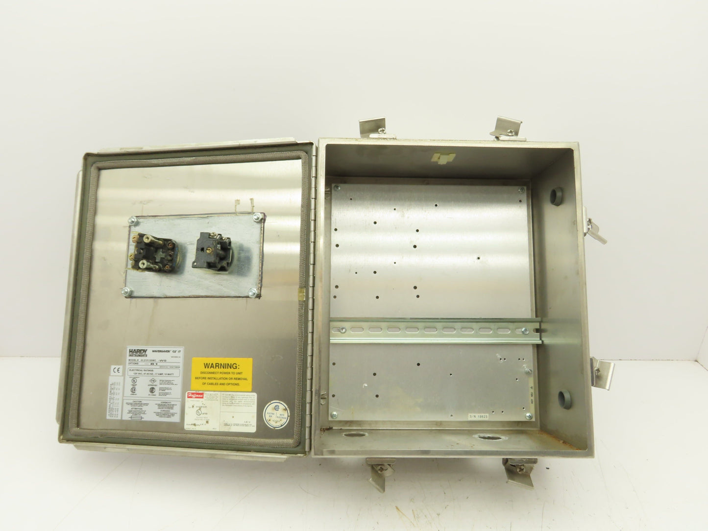 Hoffman A1412CHNFSS Stainless Steel Electrical Enclosure 14x12x6" Backplate