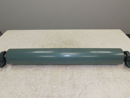 Hytrol Belt Conveyor Crowned Take-Up/Tail Pulley 4" Dia 27-1/2"L