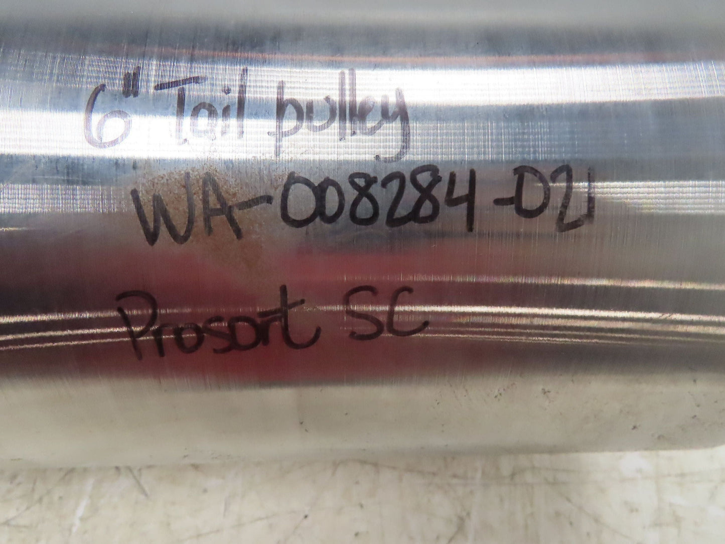 Hytrol ProSort 21"BF Belt Conveyor Crowned Tail Pulley 6" Dia 20"L WA-008284-021