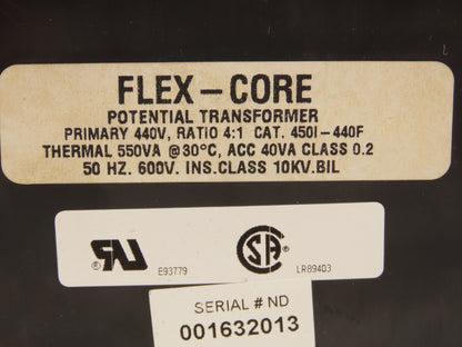 Flex Core 450I-440F Potential Transformer 4:1 Ratio HV 440V