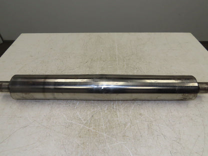 Belt Conveyor Crowned Take-Up/Tail Pulley Roller 4" Dia 28"L