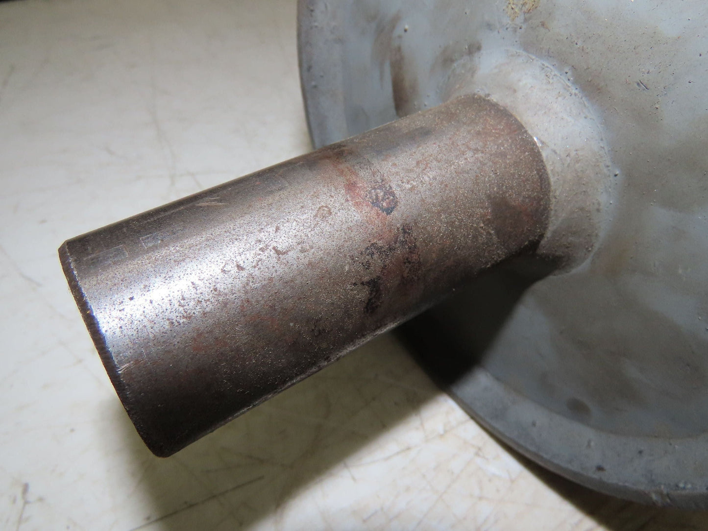 Belt Conveyor Crowned Take-Up/Tail Pulley Roller 6" Dia 32"L