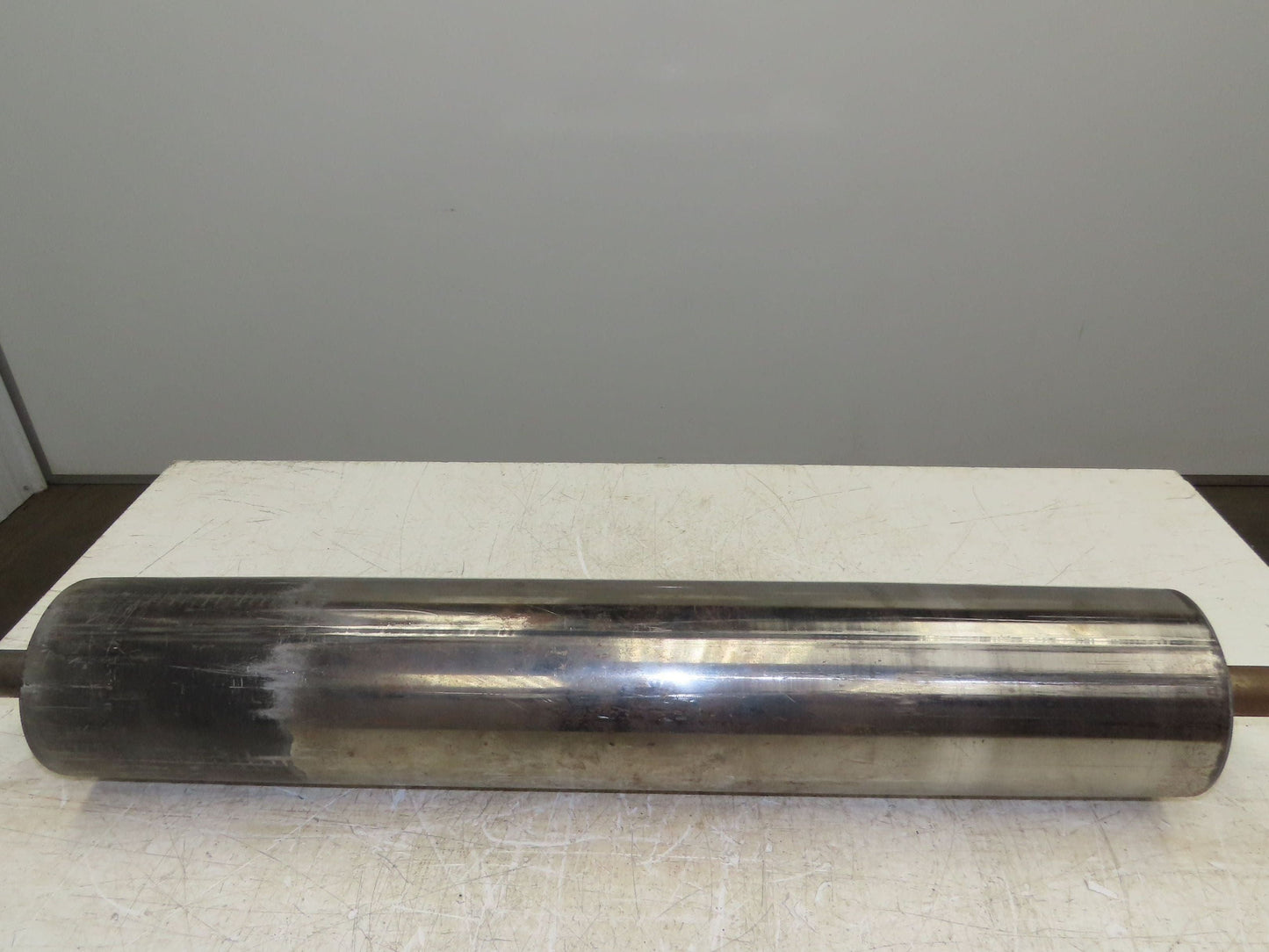 Belt Conveyor Crowned Take-Up/Tail Pulley Roller 6" Dia 32"L