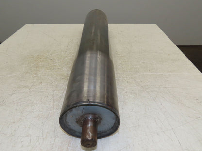 Belt Conveyor Crowned Take-Up/Tail Pulley Roller 6" Dia 32"L