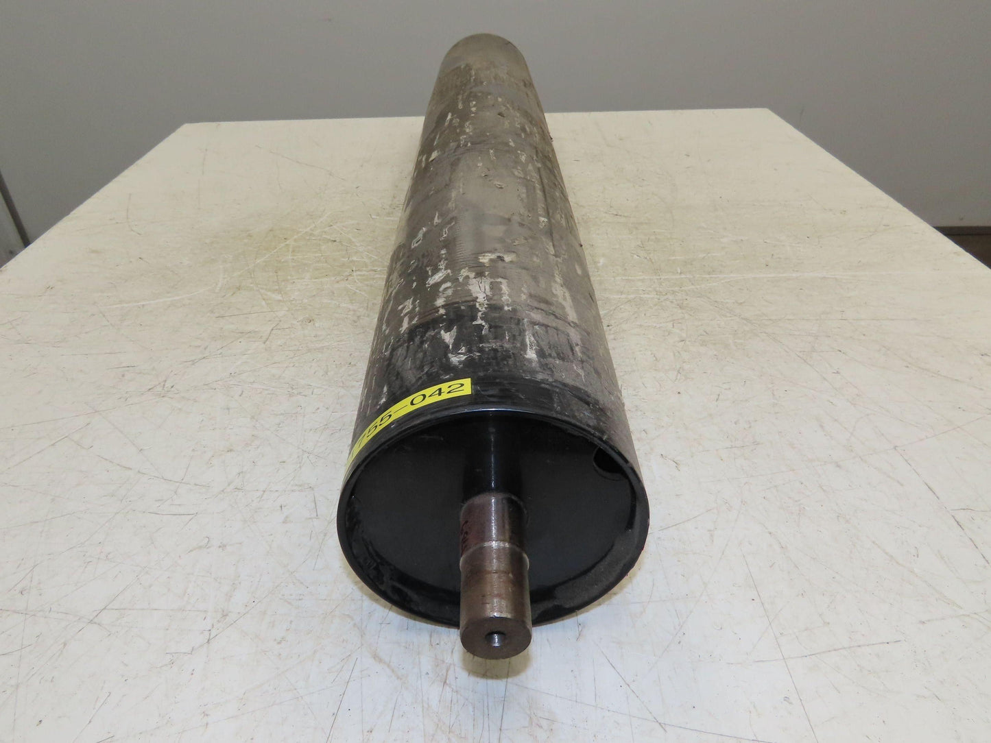 Hytrol 42" Belt Conveyor Crowned Tail Pulley Roller 6" Dia 38.25"L
