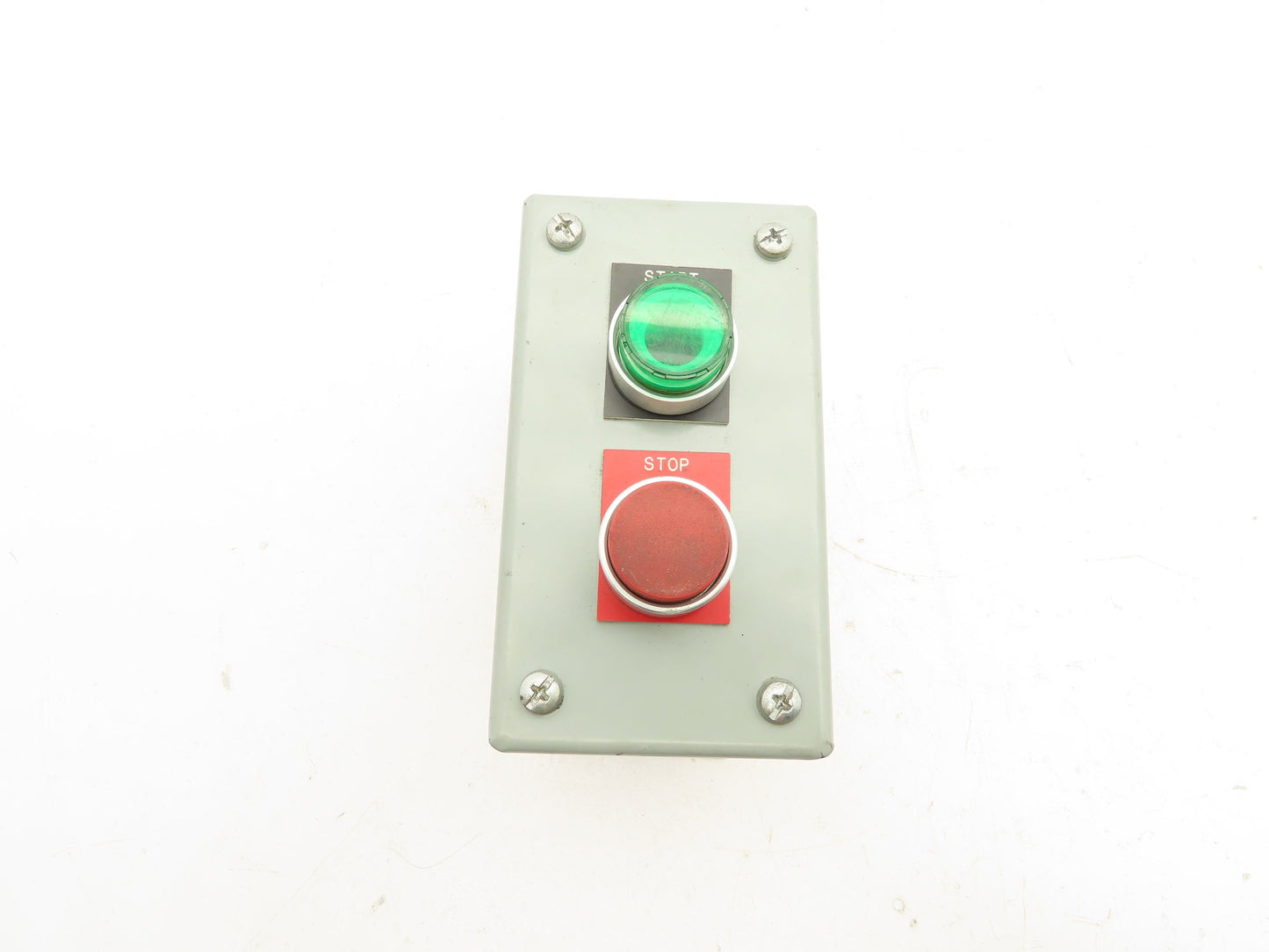 Rittal Electromate E7PBGM Pushbutton Box Enclosure Red and Illuminated Green